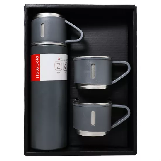 Su bardağı ipli çantada 500ML + 2 qapaq