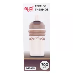 Su bardağ i-10435 700ml çəhrayı-sarımtıl