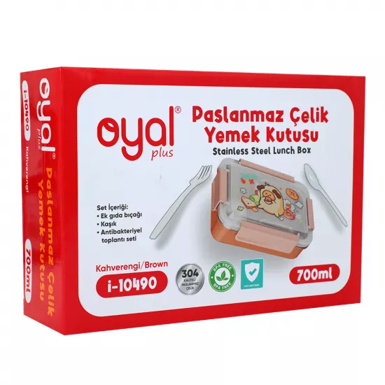 Yemək saxlama qabı i-10490 700ml qəhvəyi