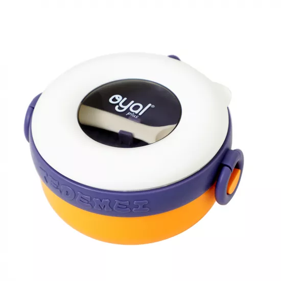Yemək saxlama qabı i-10500 370+570ml sarı