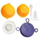 Yemək saxlama qabı i-10500 370+570ml sarı