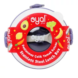 Yemək saxlama qabı i-10500 370+570ml sarı