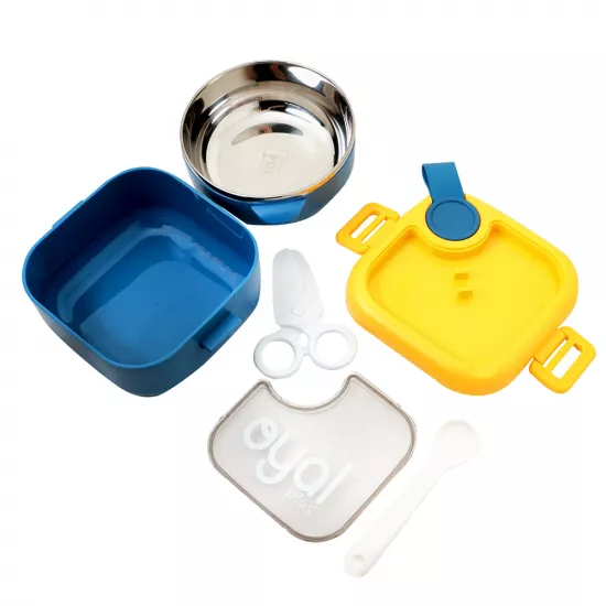 Yemək saxlama qabı i-10505 480+750ml mavi