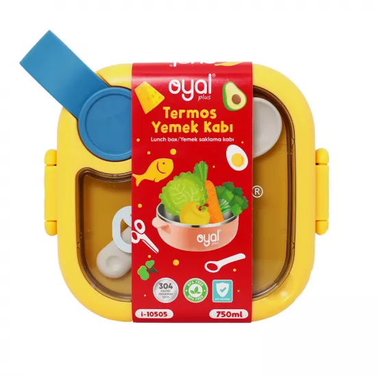 Yemək saxlama qabı i-10505 480+750ml mavi