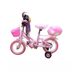 Velosiped 12-li DT-8308/12 çəhrayı (səbətlə) Velosiped 12-li DT-8308/12 çəhrayı (səbətlə)