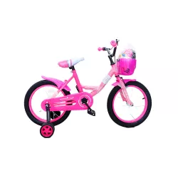 Velosiped 16-li DT-8318/16 çəhrayı (səbətlə) Velosiped 16-li DT-8318/16 çəhrayı (səbətlə)
