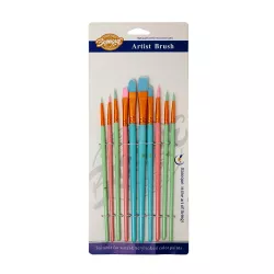 Fırça 1010 10-lu dəst (rəngbərəng)