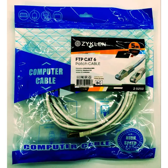 Kabel şəbəkə Z-5250 FTP CAT6 5m