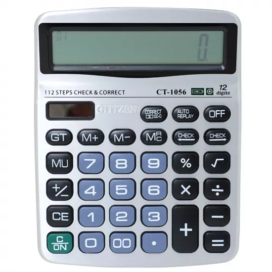 Kalkulyator CT-1056 boz 12 rəqəmli