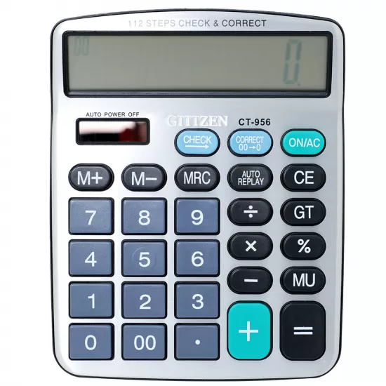 Kalkulyator CT-956 boz 12 rəqəmli