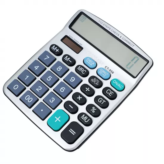 Kalkulyator CT-956 boz 12 rəqəmli
