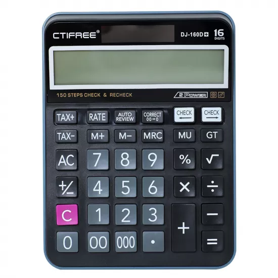 Kalkulyator DJ-160D qara 16 rəqəmli