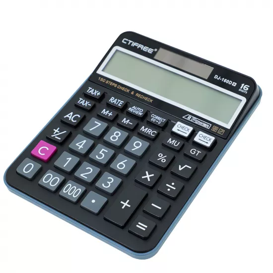 Kalkulyator DJ-160D qara 16 rəqəmli