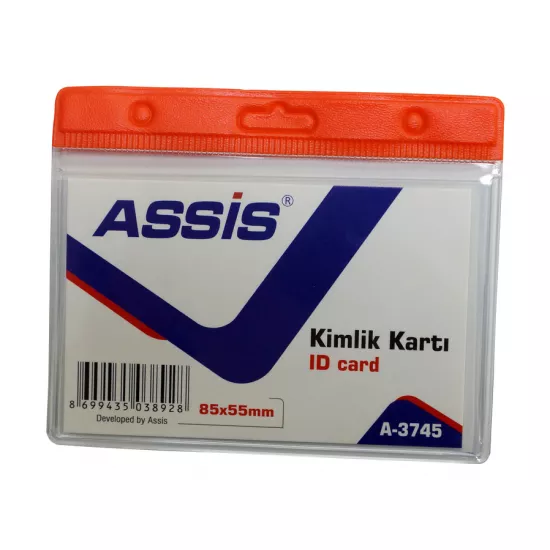 Yaxa kartı A-3745 şəffaf narıncı (85*55)