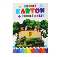 Rəngli karton+kağız A4 (10+16) rəng