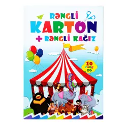 Rəngli karton A3 10 rəng