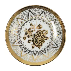 Nəlbəki 6 ədədli FR-5475-8 böyük 5.5' güllü qızılı