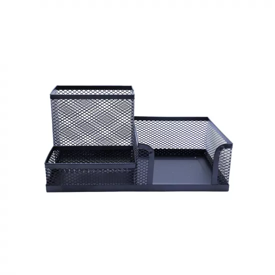 Qeyd kağızı qabı+qələm 9058 qara dəmir3 bölmə