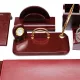 Masaüstü dəst 30045 9 parça bordo