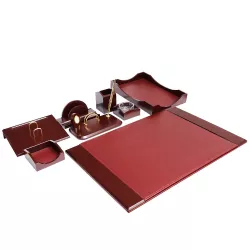 Masaüstü dəst 30045 9 parça bordo