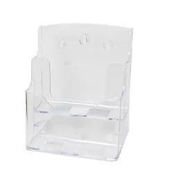 Broşür rəfi masaüstü və divar üçün 7154 2-rəfli