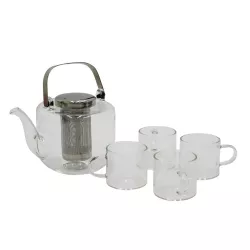 Çaynik dəst TLH/L6 6-parça şəffaf