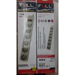 Udlinitel F-5190 3m 6 gözlü