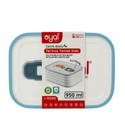 Yemək saxlama qabı i-9590 950ml mavi