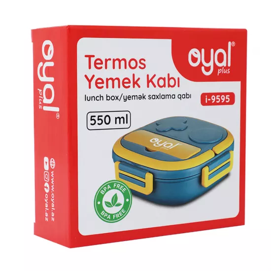 Yemək saxlama qabı i-9595 550ml mavi