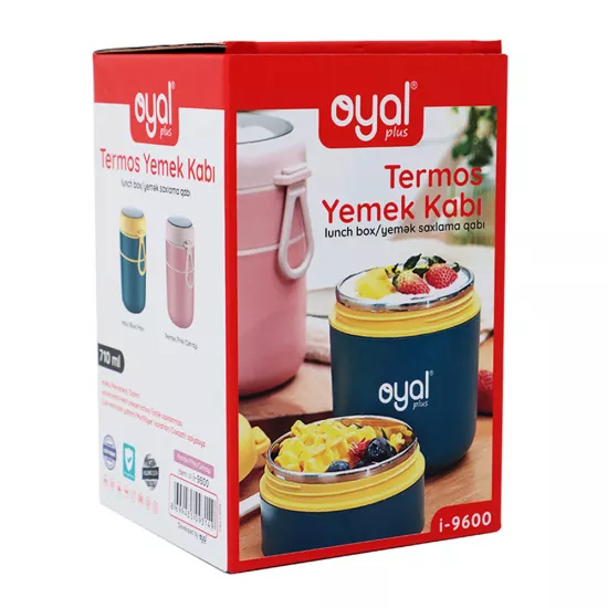Yemək saxlama qabı i-9600 710ml mavi