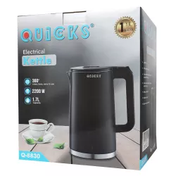 Çaynik Q-8830 elektrik 1.7L qara 2200W Çaynik Q-8830 elektrik 1.7L qara 2200W