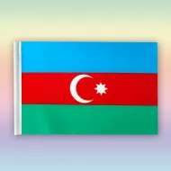 Bayraq (15*22) Azərbaycan 2-tərəfli (atlas)