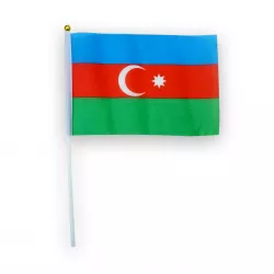 Bayraq (20*28) Azərbaycan əl üçün (ipək)