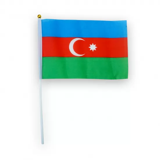 Bayraq (20*28) Azərbaycan əl üçün (ipək)