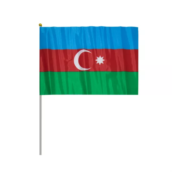Bayraq (30*45)B Azərbaycan əl üçün (atlas)