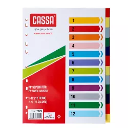 Seperator 7229 (1-12) Rənglərlə