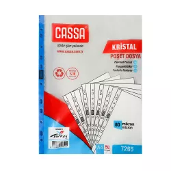 Fayl A4 C-7265 80 mic. şəffaf 50 ədədli