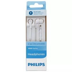 Qulaqlıq Philips naqilli (mikrofonlu) ağ TAE1105WT/00