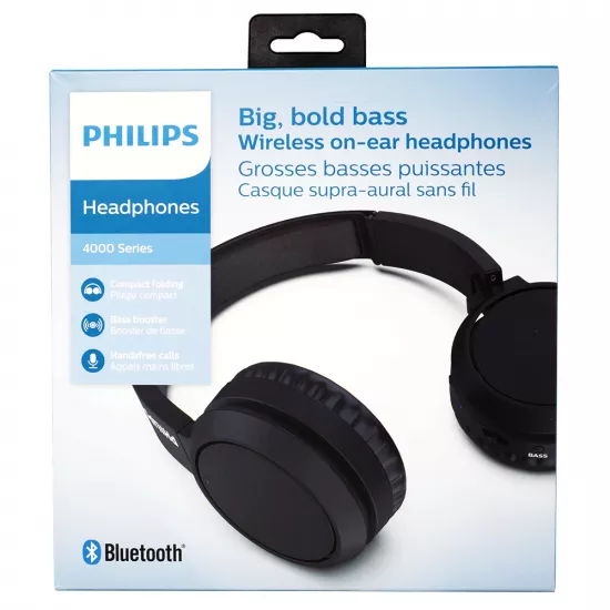 Qulaqlıq Philips naqilsiz qulaq üstü (mikrofonlu) qara TAH4205BK/00