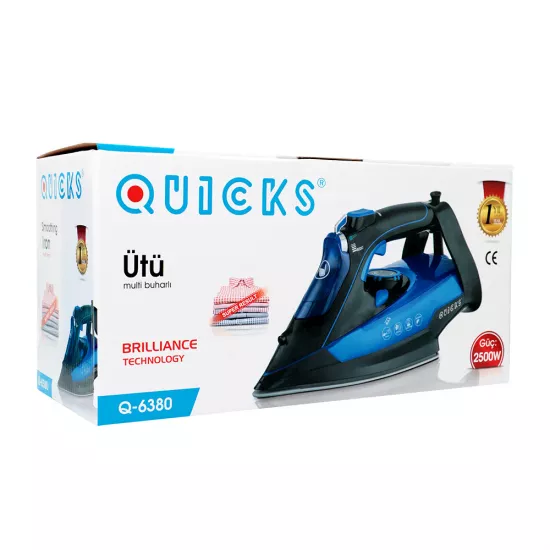 Ütü Q-6380 2500W mavi+qara