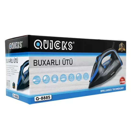 Ütü Q-8885 3100W mavi+qara