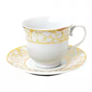 Çay dəsti FR-5505-1 220CC 6 ədədli qızılı xət-xət