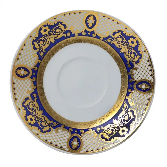 Çay dəsti FR-5505-5 220CC 6 ədədli qızılı mavi güllü