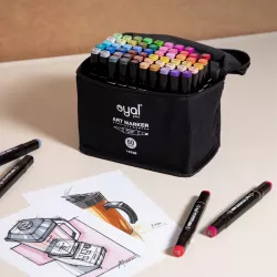 Marker Sanatsal i-6700 60 ədədli 2/tərəfli (çantada)