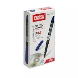 Marker CD/DVD C-8724 M mavi (pozanlı)