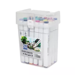 Marker YZ-502-24 2-tərəfli (24lü)