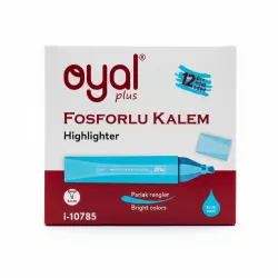 Textmarker fosforlu i-10785 6mm mavi