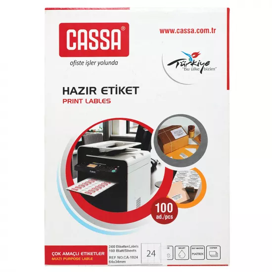 Label (64 X 34) 2-1024-03 24 ədədli