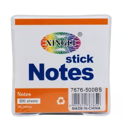 Qeyd kağızı 7676-500BS şüşə qabda yapışqanlı ağ