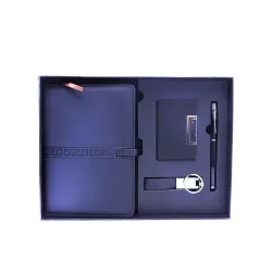 Bloknot qara+qələm+pul qabı+brelok A5 722-25-4 hədiyyəlik 25-722